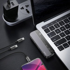 BASEUS USB Type-C HUB CAHUB-TD0G, 2x USB 3.0, Type-C, HDMI 4k | Συνοδευτικά PC | elabstore.gr