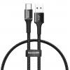 BASEUS καλώδιο USB σε Type-C CATGH-D01, LED, 3A, 0.25m, μαύρο | Αξεσουάρ κινητών | elabstore.gr