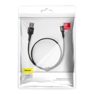 BASEUS καλώδιο USB σε Type-C CATGH-D01, LED, 3A, 0.25m, μαύρο | Αξεσουάρ κινητών | elabstore.gr