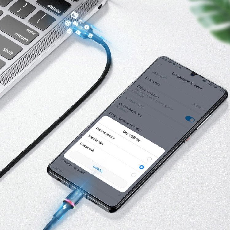 BASEUS καλώδιο USB σε Type-C CATGH-H01, LED, 5A 40W, 2m, μαύρο | eLabstore.gr BASEUS καλώδιο USB σε Type-C CATGH-H01, LED, 5A 40W, 2m, μαύρο | Αξεσουάρ κινητών | elabstore.gr