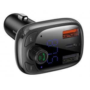 BASEUS FM transmitter με LCD οθόνη CCTM-B01, 5A, SD, Bluetooth | Gadgets | elabstore.gr