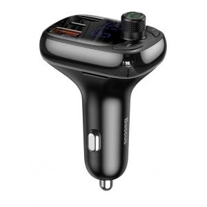 BASEUS FM transmitter με LCD οθόνη CCTM-B01, 5A, SD, Bluetooth | Gadgets | elabstore.gr