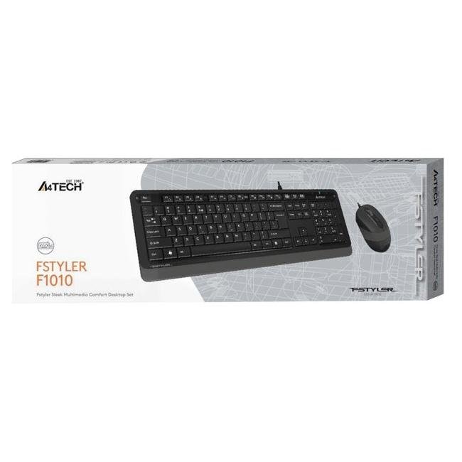 A4TECH σετ ποντίκι/πληκτρολόγιο F1010, ενσύρματο, μαύρο | eLabstore.gr A4TECH σετ ποντίκι/πληκτρολόγιο F1010, ενσύρματο, μαύρο | Συνοδευτικά PC | elabstore.gr