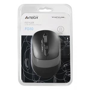 A4TECH ασύρματο ποντίκι FG10 Fstyler series, 2000DPI, 4 πλήκτρα, μαύρο | Συνοδευτικά PC | elabstore.gr