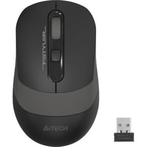 A4TECH ασύρματο ποντίκι FG10 Fstyler series, 2000DPI, 4 πλήκτρα, μαύρο | Συνοδευτικά PC | elabstore.gr