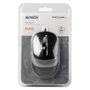 A4TECH ενσύρματο ποντίκι FM10 Fstyler series, 1600DPI, 4 πλήκτρα, μαύρο | Συνοδευτικά PC | elabstore.gr