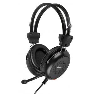 A4TECH Headset HS-30, 3.5mm, 40mm ακουστικά, μαύρα | Συνοδευτικά PC | elabstore.gr