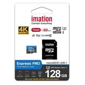 IMATION κάρτα μνήμης MicroSDXC UHS-3, 128GB, Read 90MB/s, Class 10 | Συνοδευτικά PC | elabstore.gr