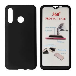 POWERTECH Θήκη Body 360° με Tempered Glass για Huawei P30 Lite, μαύρη | Αξεσουάρ κινητών | elabstore.gr