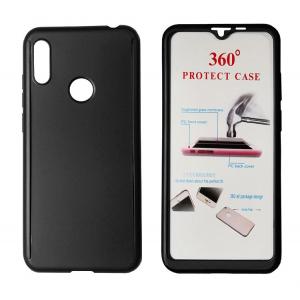 POWERTECH Θήκη Body 360° με Tempered Glass για Huawei Y6/Pro 2019, μαύρη | Αξεσουάρ κινητών | elabstore.gr