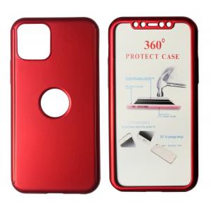 POWERTECH Θήκη Body 360° με Tempered Glass, iPhone 11 Pro Max, κόκκινη | Αξεσουάρ κινητών | elabstore.gr