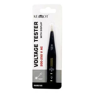 ΚΕΜΟΤ Voltage tester NAR0105, LCD, AC/DC 12-220V, μαύρο | eLabstore.gr ΚΕΜΟΤ Voltage tester NAR0105, LCD, AC/DC 12-220V, μαύρο | Εργαλεία | elabstore.gr