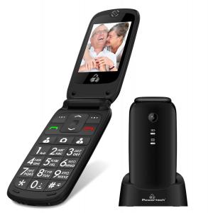 POWERTECH Κινητό Τηλέφωνο Sentry IV PTM-16, SOS Call, με φακό, μαύρο | Mobile Συσκευές | elabstore.gr