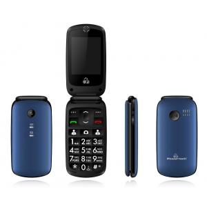 POWERTECH Κινητό Τηλέφωνο Sentry IV PTM-17, SOS Call, με φακό, μπλε | Mobile Συσκευές | elabstore.gr