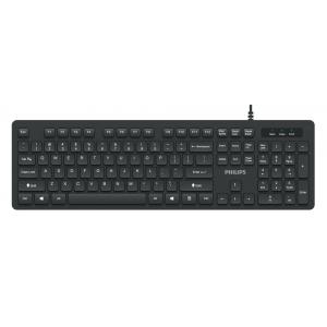 PHILIPS Ενσύρματο πληκτρολόγιο SPK6264, USB, μαύρο | Συνοδευτικά PC | elabstore.gr