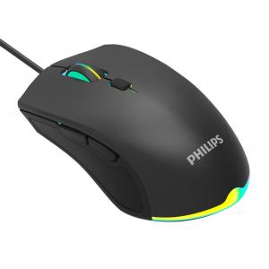 PHILIPS ενσύρματο gaming ποντίκι SPK9404, 2400DPI, 6 πλήκτρα, μαύρο | Συνοδευτικά PC | elabstore.gr