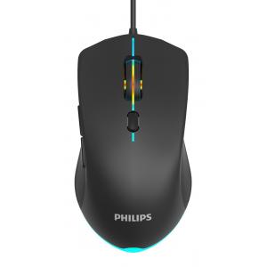 PHILIPS ενσύρματο gaming ποντίκι SPK9404, 2400DPI, 6 πλήκτρα, μαύρο | Συνοδευτικά PC | elabstore.gr