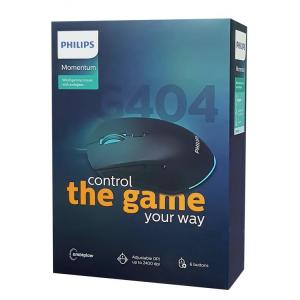 PHILIPS ενσύρματο gaming ποντίκι SPK9404, 2400DPI, 6 πλήκτρα, μαύρο | eLabstore.gr