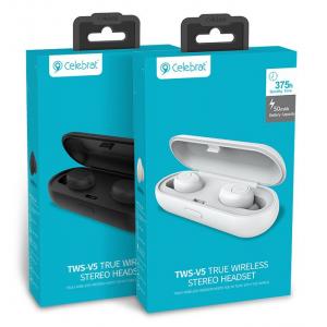 YISON bluetooth headset TWS-V5-WH true wireless, με θήκη φόρτισης, λευκό | eLabstore.gr YISON bluetooth headset TWS-V5-WH true wireless, με θήκη φόρτισης, λευκό | Αξεσουάρ κινητών | elabstore.gr