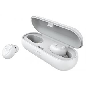 YISON bluetooth headset TWS-V5-WH true wireless, με θήκη φόρτισης, λευκό | Αξεσουάρ κινητών | elabstore.gr