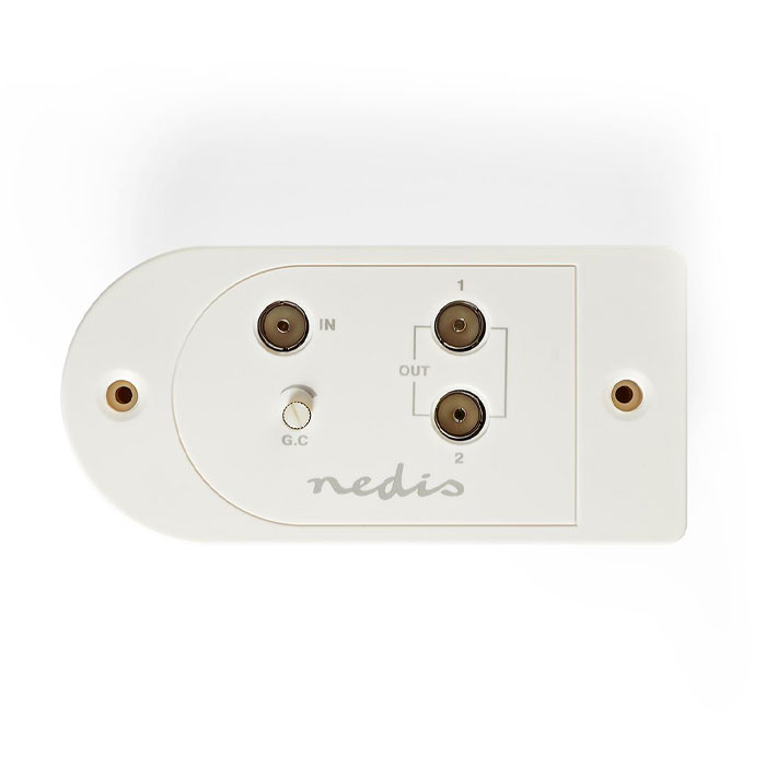 NEDIS SAMP40125WT CATV Amplifier Max. 25 dB Gain 40 - 862 MHz 2 Outputs IEC | eLabstore.gr NEDIS SAMP40125WT CATV Amplifier Max. 25 dB Gain 40 - 862 MHz 2 Outputs IEC | ΕΙΚΟΝΑ / ΗΧΟΣ | elabstore.gr