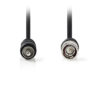 NEDIS CVGP24800BK20 BNC - RCA Video Cable BNC Male - RCA Male 2.0 m Black | ΚΑΛΩΔΙΑ / ADAPTORS | elabstore.gr