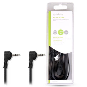 NEDIS CVGB22000BK20 3.5 mm AV Cable 3.5 mm AV Male - 3.5 mm AV Male 2.0 m Black | ΚΑΛΩΔΙΑ / ADAPTORS | elabstore.gr