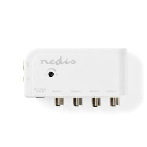 NEDIS SAMP40040WT CATV Amplifier Max. 10 dB Gain 50 - 790 MHz 4 Outputs IEC | ΕΙΚΟΝΑ / ΗΧΟΣ | elabstore.gr