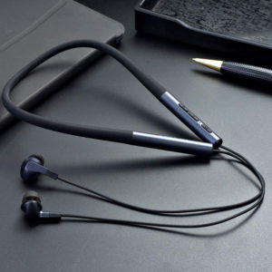 HIFUTURE Earphones Necklace, Bluetooth 5.0, με μαγνήτη, μαύρα | Αξεσουάρ κινητών | elabstore.gr