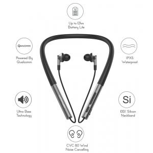 HIFUTURE Earphones Necklace, Bluetooth 5.0, με μαγνήτη, μαύρα | Αξεσουάρ κινητών | elabstore.gr