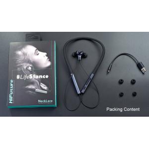 HIFUTURE Earphones Necklace, Bluetooth 5.0, με μαγνήτη, μαύρα | Αξεσουάρ κινητών | elabstore.gr