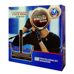 VOICE KRAFT Σετ ασύρματο μικρόφωνο με βάση, jack 6.3mm, μαύρη | eLabstore.gr VOICE KRAFT Σετ ασύρματο μικρόφωνο με δέκτη, jack 6.3mm, μαύρη | Εικόνα & Ήχος | elabstore.gr