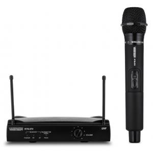 VOICE KRAFT Σετ ασύρματο μικρόφωνο με δέκτη, jack 6.3mm, μαύρη | Εικόνα & Ήχος | elabstore.gr