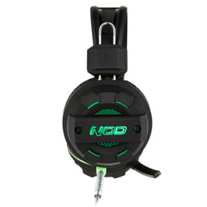 NOD G-HDS-002 GAMING HEADSET BLACK RUBBER WITH GREEN LED | eLabstore.gr NOD G-HDS-002 GAMING HEADSET BLACK RUBBER WITH GREEN LED | ΠΕΡΙΦΕΡΕΙΑΚΑ Η/Υ & LAPTOP | elabstore.gr