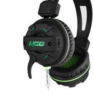 NOD G-HDS-002 GAMING HEADSET BLACK RUBBER WITH GREEN LED | eLabstore.gr NOD G-HDS-002 GAMING HEADSET BLACK RUBBER WITH GREEN LED | ΠΕΡΙΦΕΡΕΙΑΚΑ Η/Υ & LAPTOP | elabstore.gr