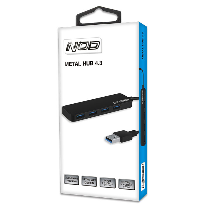 NOD METAL HUB 4.3 USB 3.0 4PORTS ALUMINUM BLACK | eLabstore.gr NOD METAL HUB 4.3 USB 3.0 4PORTS ALUMINUM BLACK | ΠΕΡΙΦΕΡΕΙΑΚΑ Η/Υ & LAPTOP | elabstore.gr