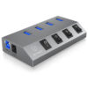 ICY BOX IB-HUB1405 USB 3.0 HUB CHARGER 4PORTS AND SWITCHES / 60153 | ΠΕΡΙΦΕΡΕΙΑΚΑ Η/Υ & LAPTOP | elabstore.gr
