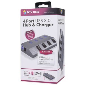 ICY BOX IB-HUB1405 USB 3.0 HUB CHARGER 4PORTS AND SWITCHES / 60153 | eLabstore.gr ICY BOX IB-HUB1405 USB 3.0 HUB CHARGER 4PORTS AND SWITCHES / 60153 | ΠΕΡΙΦΕΡΕΙΑΚΑ Η/Υ & LAPTOP | elabstore.gr