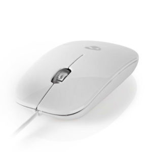 NEDIS MSWD200WT Wired Mouse 1000 DPI 3-Button White | ΠΕΡΙΦΕΡΕΙΑΚΑ Η/Υ & LAPTOP | elabstore.gr