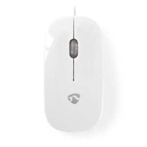 NEDIS MSWD200WT Wired Mouse 1000 DPI 3-Button White | ΠΕΡΙΦΕΡΕΙΑΚΑ Η/Υ & LAPTOP | elabstore.gr