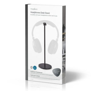 NEDIS HPST200BK Headphones Stand Aluminium Design 98 x 276mm Black | ΠΕΡΙΦΕΡΕΙΑΚΑ Η/Υ & LAPTOP | elabstore.gr