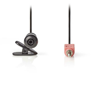 NEDIS MICCJ100BK Wired Microphone Clip-on 3.5 mm Black | ΠΕΡΙΦΕΡΕΙΑΚΑ Η/Υ & LAPTOP | elabstore.gr