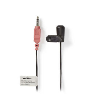 NEDIS MICCJ100BK Wired Microphone Clip-on 3.5 mm Black | ΠΕΡΙΦΕΡΕΙΑΚΑ Η/Υ & LAPTOP | elabstore.gr