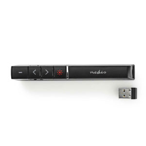 NEDIS WLPSRL100BK Laser Presenter Wireless USB Mini Dongle Black | ΠΕΡΙΦΕΡΕΙΑΚΑ Η/Υ & LAPTOP | elabstore.gr