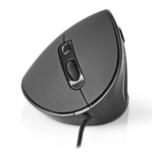 NEDIS ERGOMSWD100BK Ergonomic Wired Mouse 3200 dpi 6-Button Black | ΠΕΡΙΦΕΡΕΙΑΚΑ Η/Υ & LAPTOP | elabstore.gr