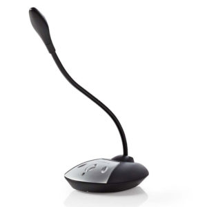 NEDIS MICDU100BK Wired Microphone USB Black/Grey | ΠΕΡΙΦΕΡΕΙΑΚΑ Η/Υ & LAPTOP | elabstore.gr