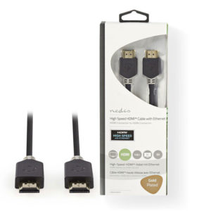 NEDIS CVBW34000AT10 High Speed HDMI Cable with Ethernet HDMI Connector-HDMI Conn | ΚΑΛΩΔΙΑ / ADAPTORS | elabstore.gr