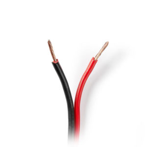 NEDIS CAGW1500BK1000 Speaker Cable 2x 1.50 mm2 100 m Wrap Black/Red | ΚΑΛΩΔΙΑ / ADAPTORS | elabstore.gr