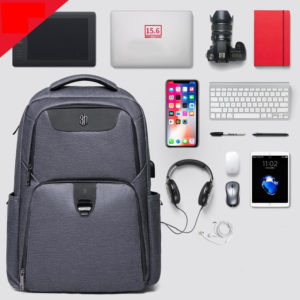 ARCTIC HUNTER τσάντα πλάτης B00266-DG με θήκη laptop, USB, γκρι | Οικιακές & Προσωπικές Συσκευές | elabstore.gr