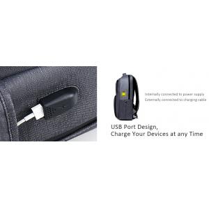 ARCTIC HUNTER τσάντα πλάτης B00266-BK με θήκη laptop, USB, γκρι | eLabstore.gr